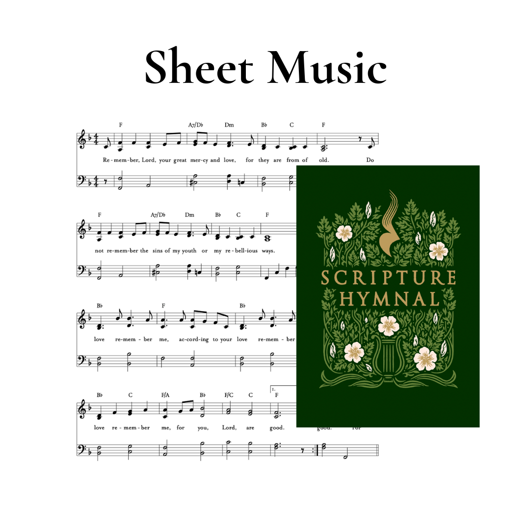 Music Notes With Scriptures New Testament Song - Sheet Music – Scripture Hymnal